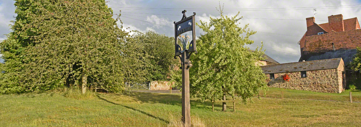 Photograph of Taynton village sign